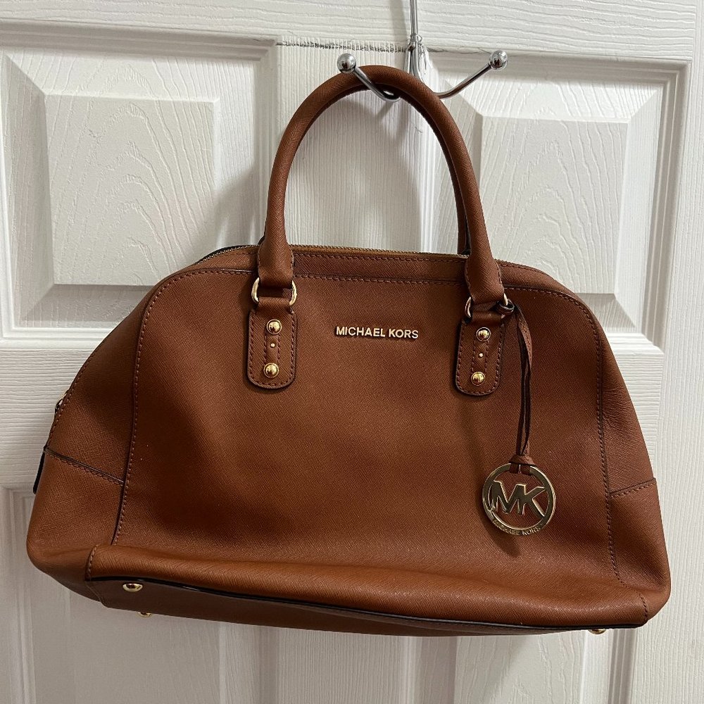 Michael Kors Women's Tan Leather Large Handbag.